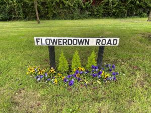 Flowerdown Road Sign