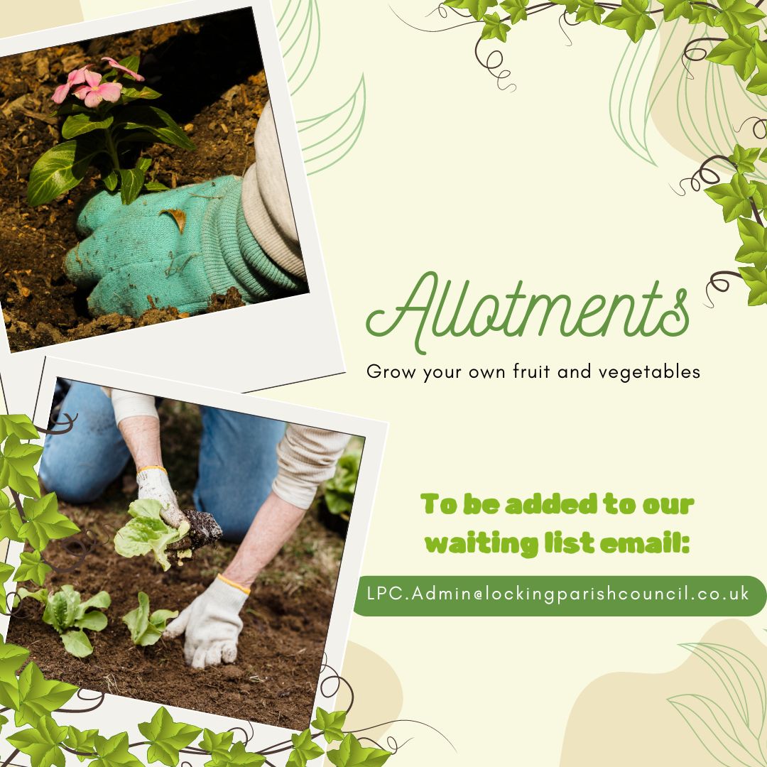 Allotment poster asking to be added to the waiting list